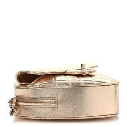 Chanel Metallic Lambskin Quilted CC In Love Heart Bag Gold 4 of 12
