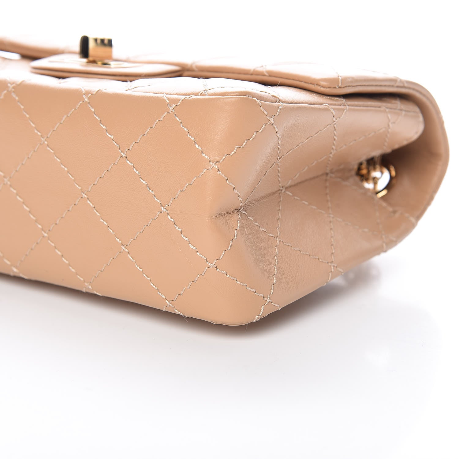 Chanel Aged Calfskin Quilted 2.55 Reissue Mini Flap Beige 9 of 9