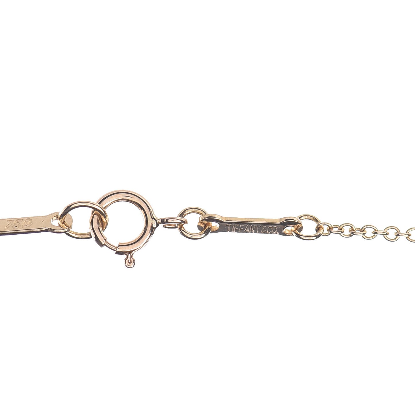 18K Yellow Gold Elsa Peretti 3 Open Heart Station Necklace