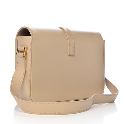 Saint Laurent Smooth Calfskin Medium Classic Monogram Universite Bag Cream 3 of 16