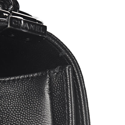 Chanel Caviar Quilted Medium Boy Flap So Black 8 of 13