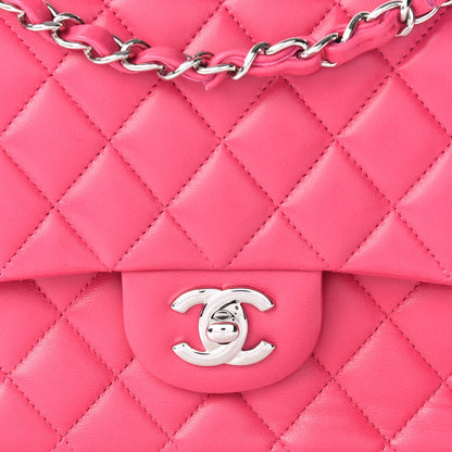 Chanel Lambskin Quilted Medium Double Flap Fuchsia 10 of 10