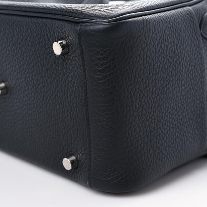 Hermes Taurillon Clemence Lindy 26 Black 6 of 9