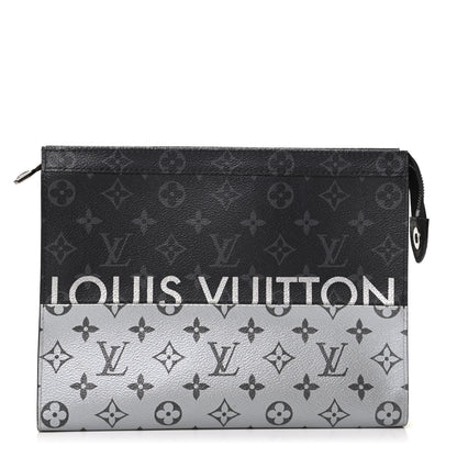 Louis Vuitton Monogram Eclipse Split Pochette Voyage MM 1 of 8