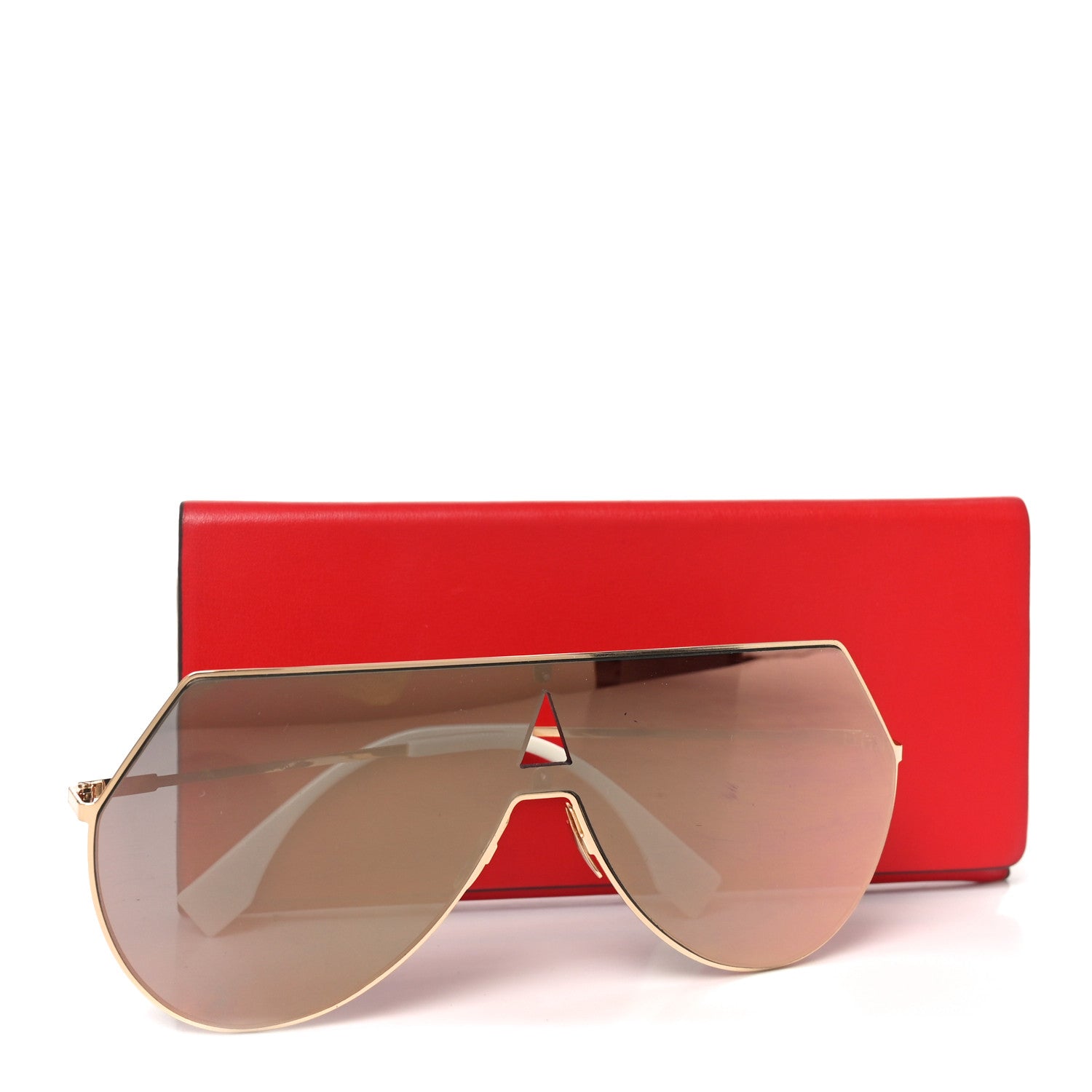 Fendi Metal Mirrored Eyeline Sunglasses FF 0193/S Black Rose Gold 7 of 7