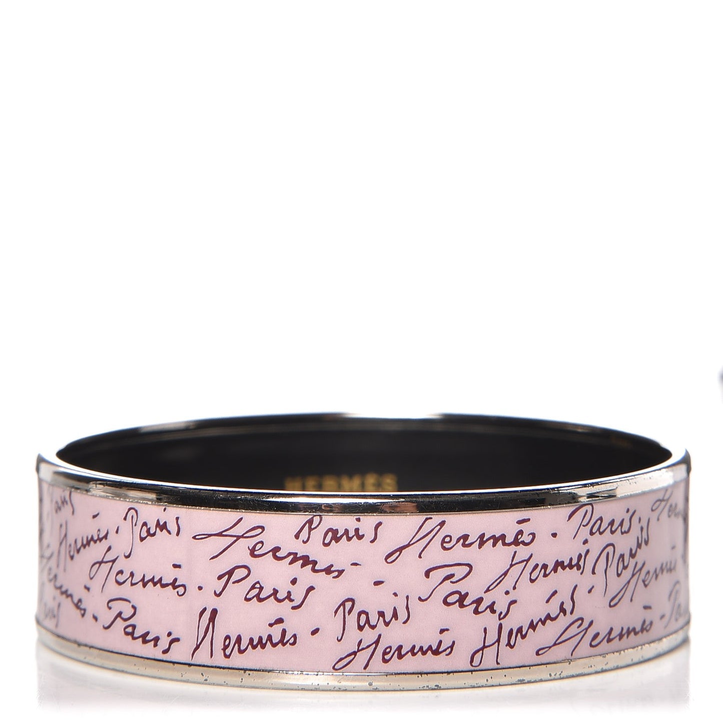 Enamel Printed Handwriting Wide Bracelet 62