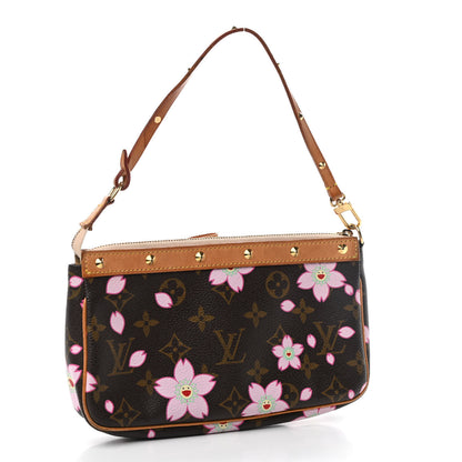Louis Vuitton Monogram Cherry Blossom Pochette Accessories Brown 3 of 12