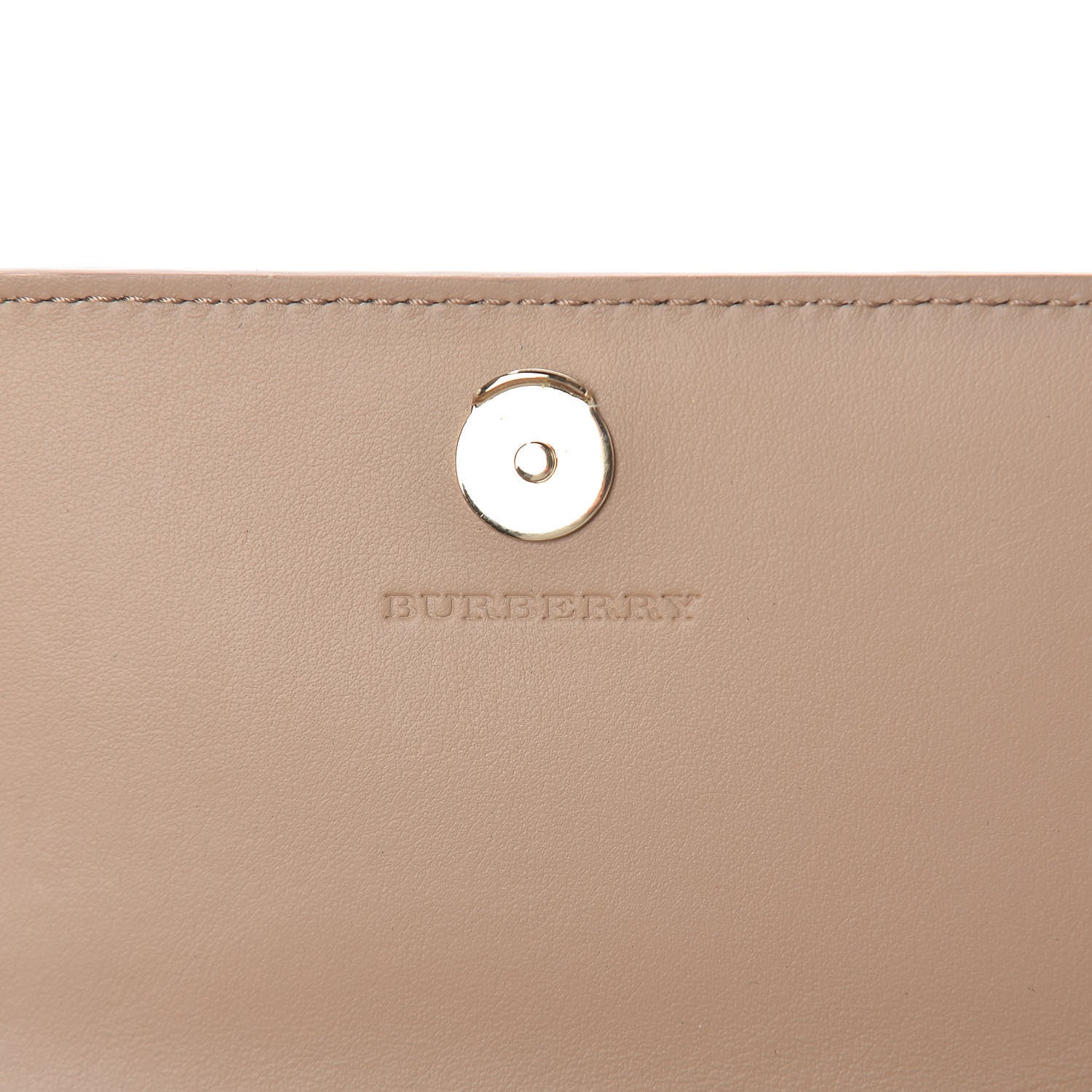Burberry Haymarket Check Henley Wallet On Chain Mid Camel 6 of 11