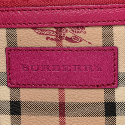 Burberry Haymarket Check Medium Canterbury Tote Bright Rhubarb Pink 5 of 14