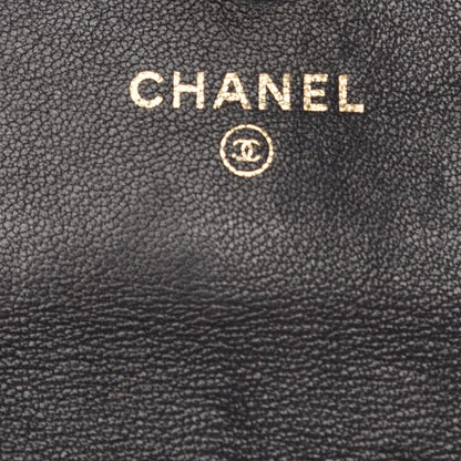 Chanel Lambskin Diamond Studded Chain Clutch Black 6 of 9