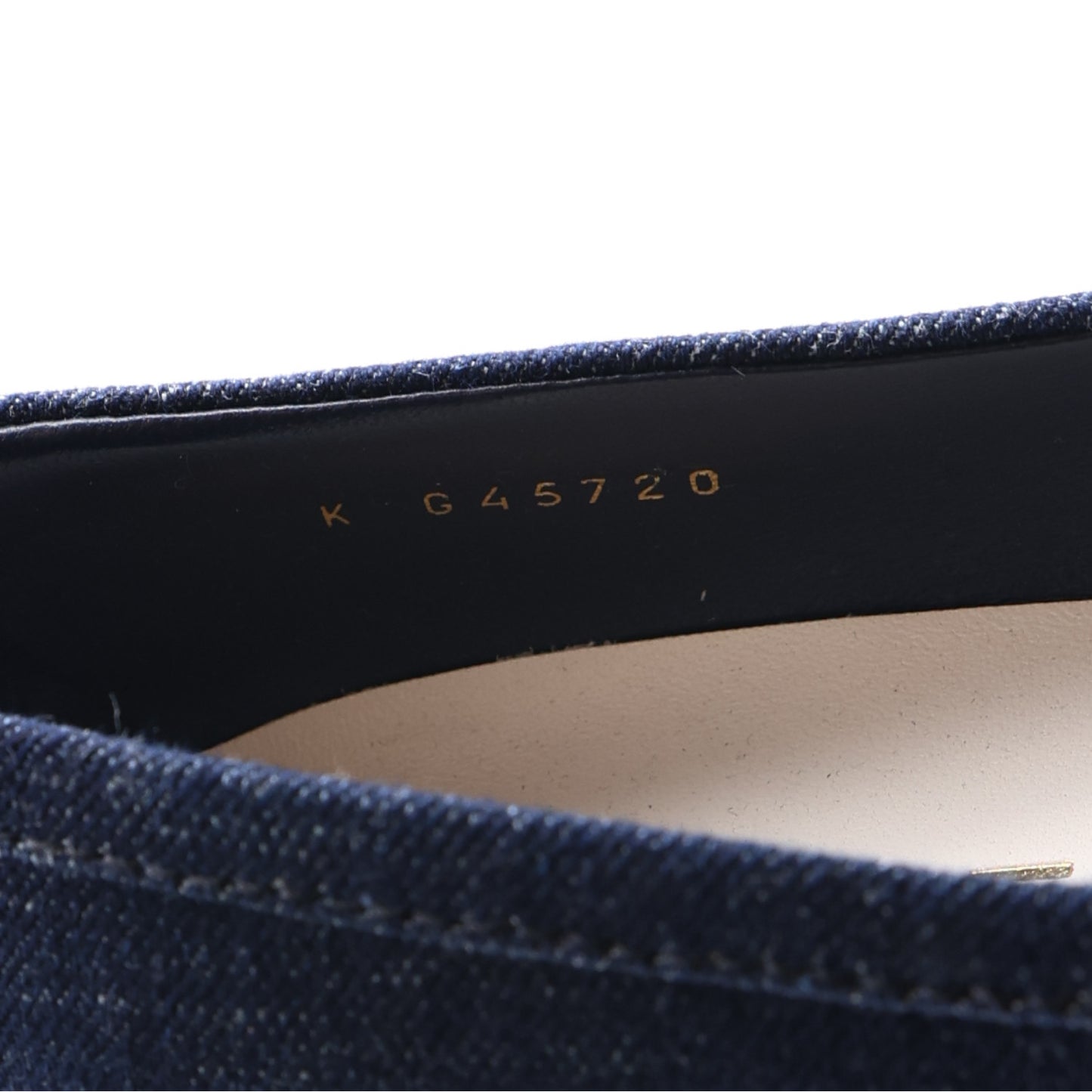 Denim CC Turnlock Loafers 39.5 Dark Blue