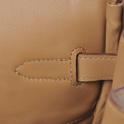 Hermes Swift Toile Birkin 35 Biscuit 27 of 38