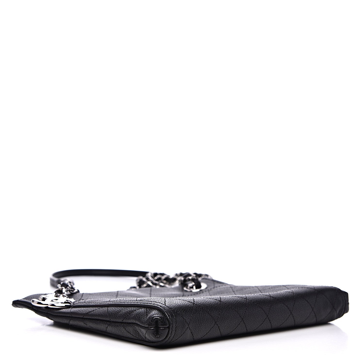 Chanel Caviar Stitched Small CC Pocket Shoulder Black 3 of 10