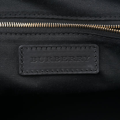 Burberry Bridle Calfskin House Check Small Orchard Bowling Bag Black 6 of 11