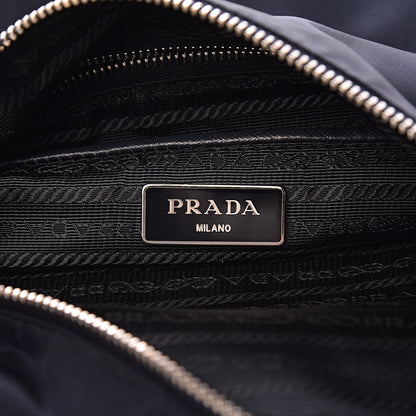 Prada Tessuto Nylon Saffiano Crossbody Bag Baltico 6 of 10