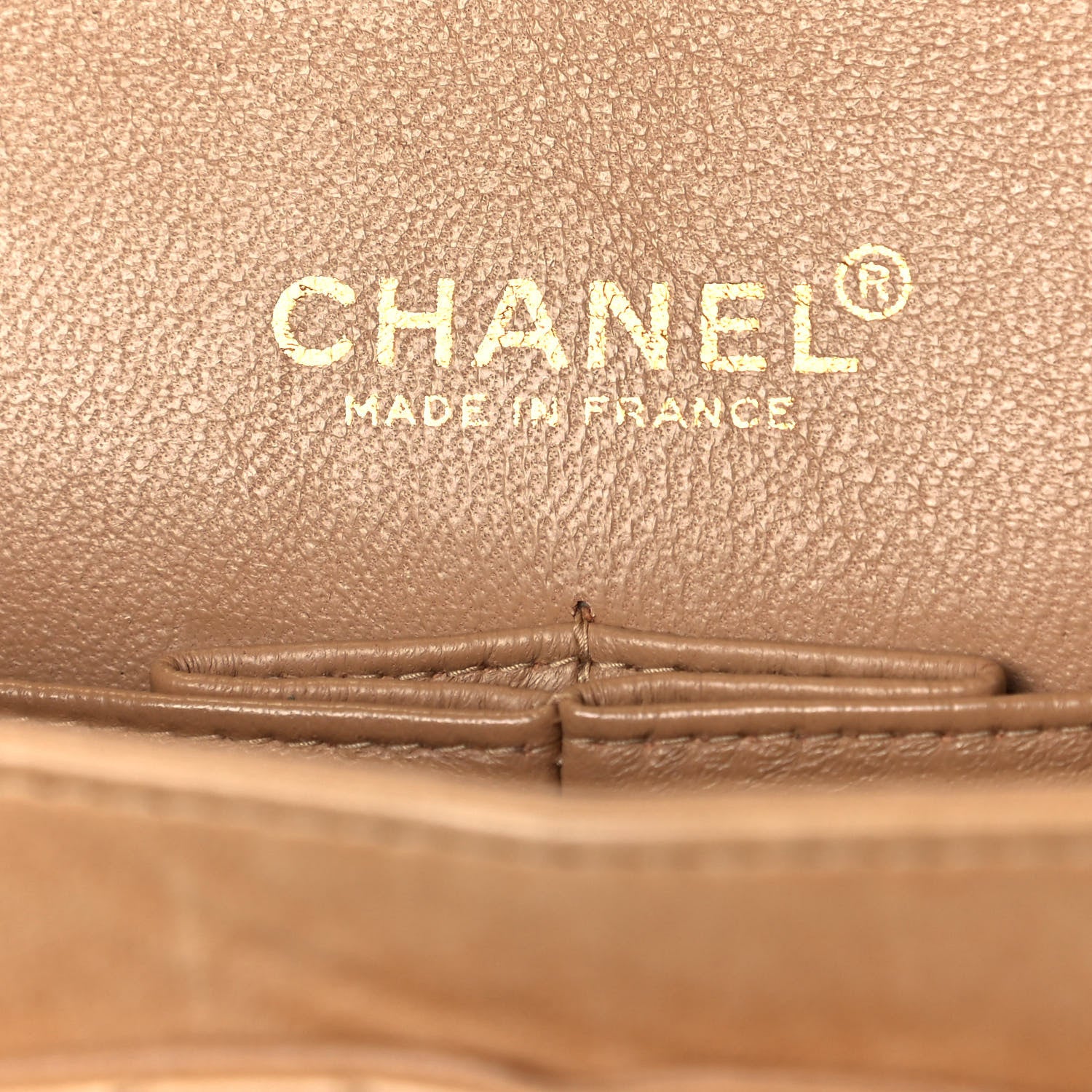 Chanel Lambskin Quilted Medium Double Flap Beige 5 of 12