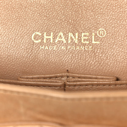Chanel Lambskin Quilted Medium Double Flap Beige 5 of 12