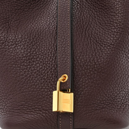 Hermes Taurillon Clemence Picotin Lock 18 PM Rouge Sellier 8 of 10