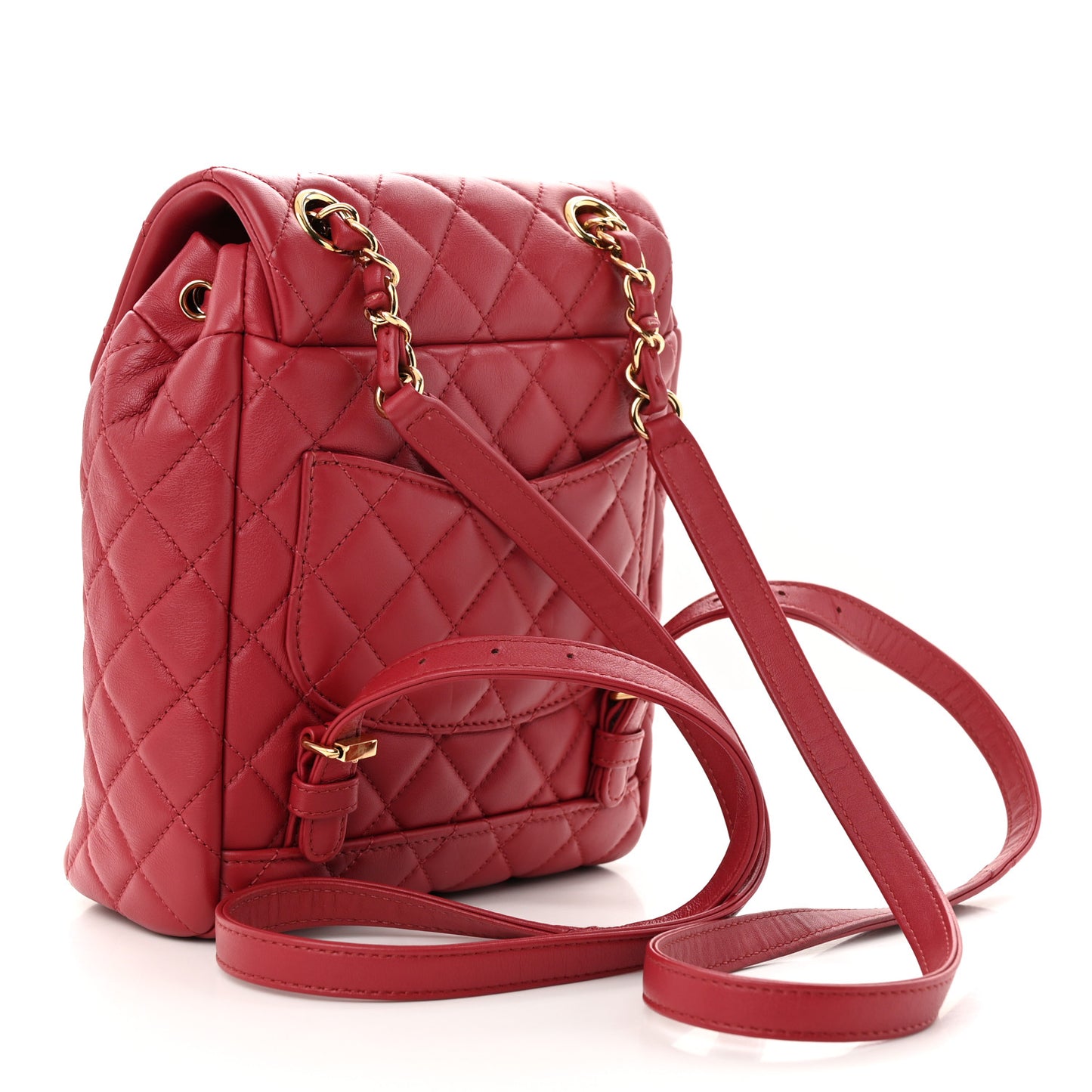 Calfskin Quilted Mini Urban Spirit Backpack Red
