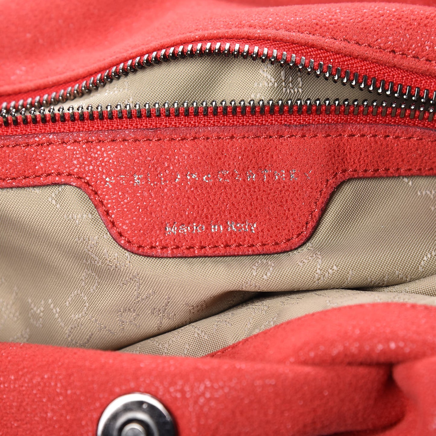Shaggy Deer Falabella Fold Over Tote Flame