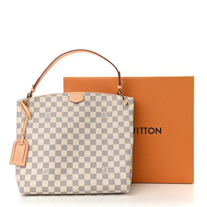 Louis Vuitton Damier Azur Graceful PM Rose Ballerine 12 of 12