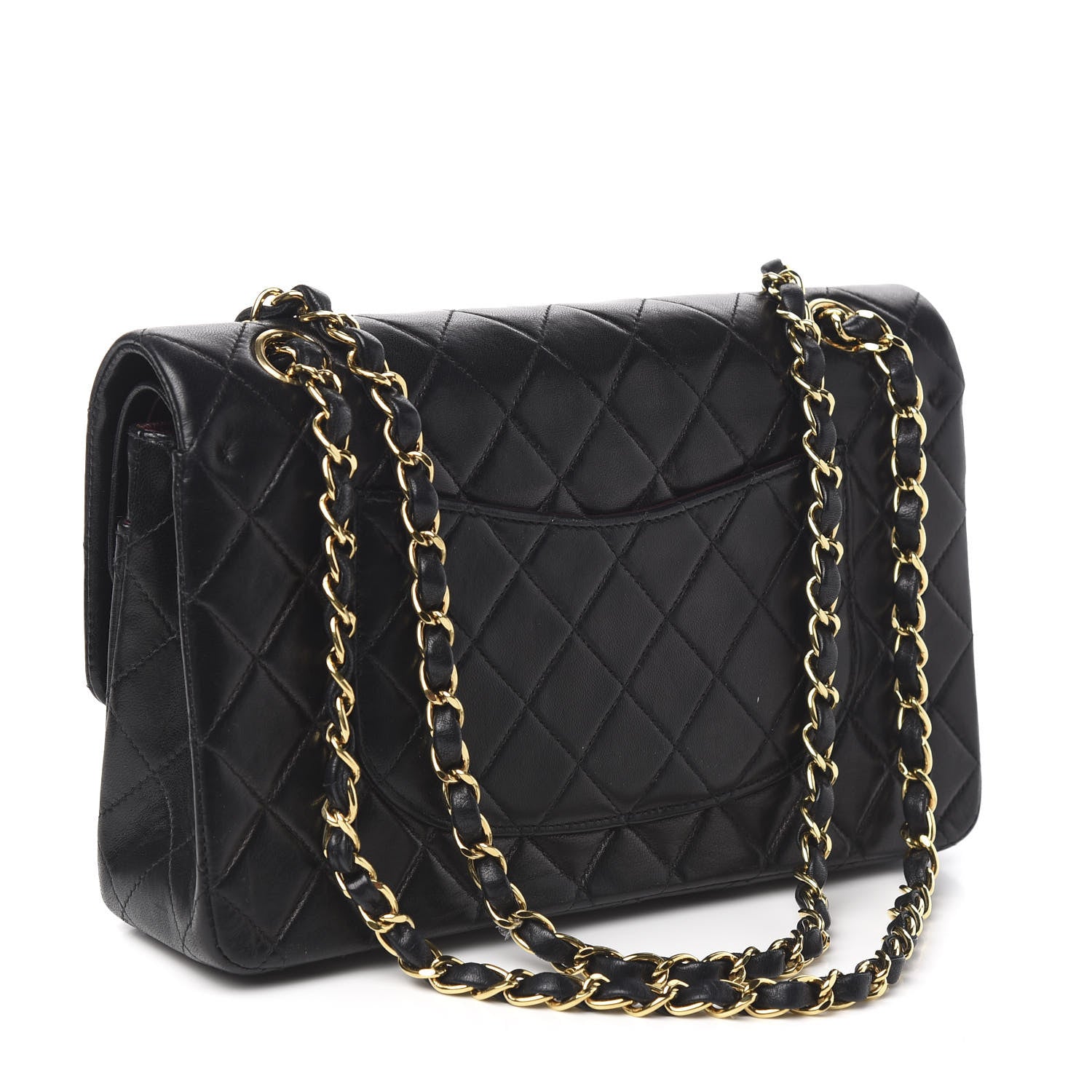 Chanel Lambskin Quilted Medium Double Flap Black 3 of 11