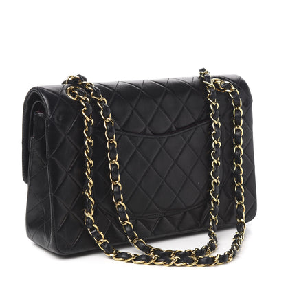 Chanel Lambskin Quilted Medium Double Flap Black 3 of 11