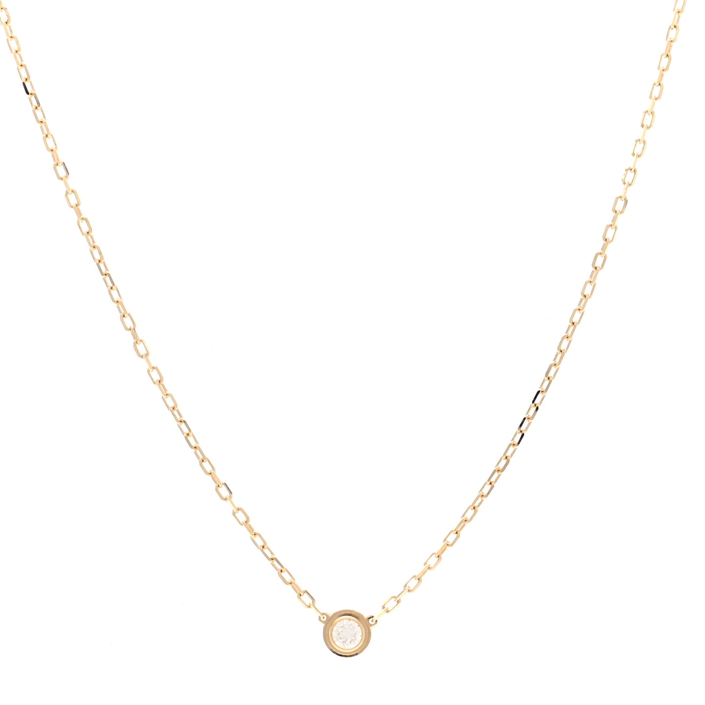 18K Yellow Gold Diamond SM D'Amour Pendant Necklace