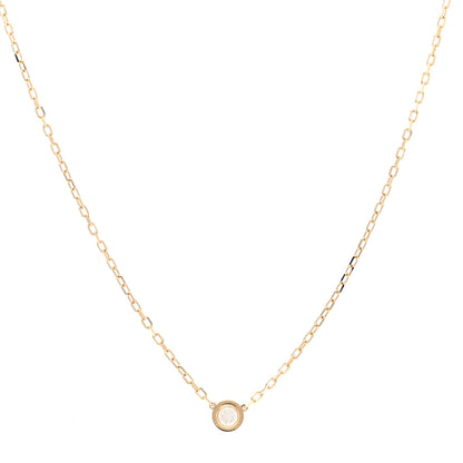 Cartier 18K Yellow Gold Diamond SM D'Amour Pendant Necklace 1 of 5