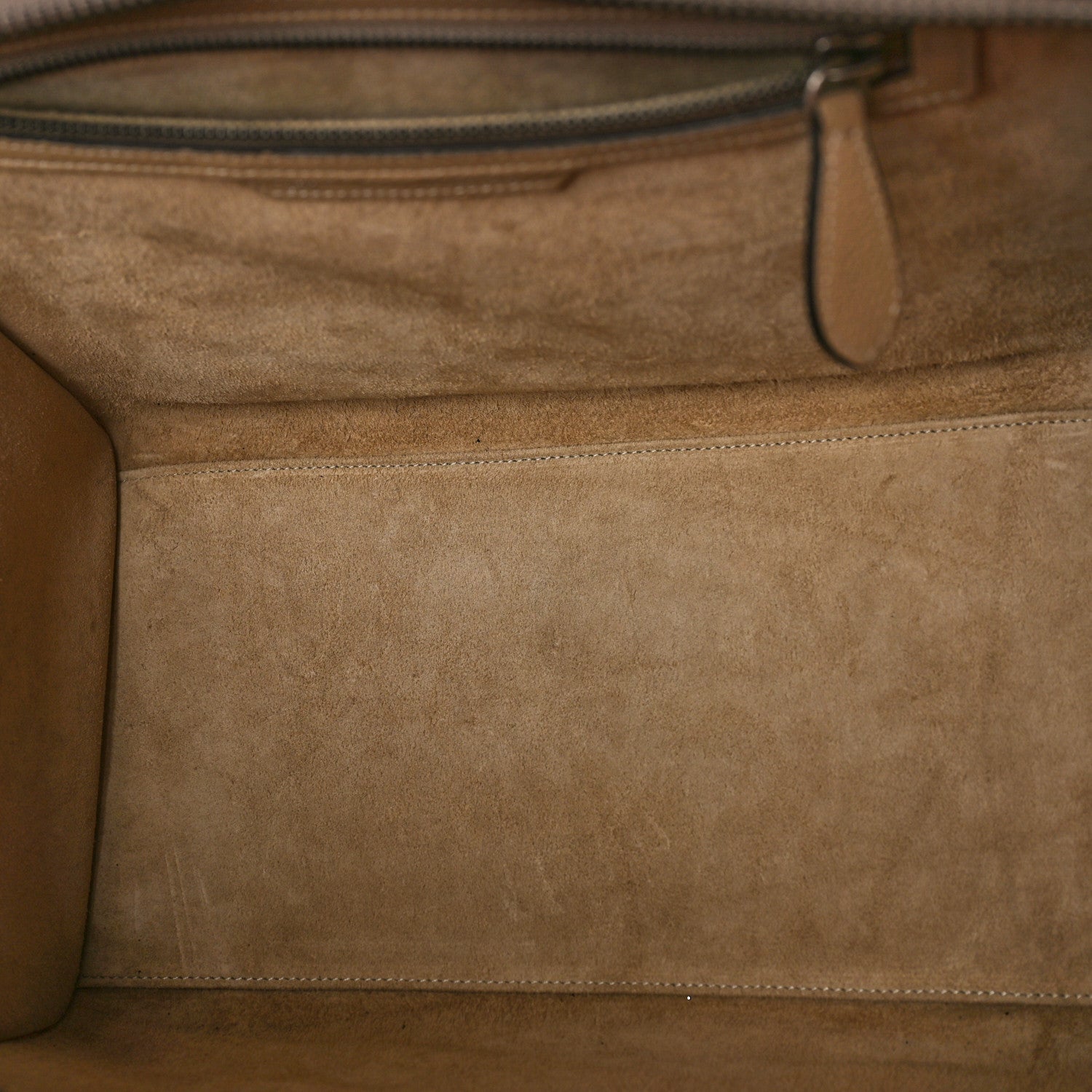 Celine Drummed Calfskin Mini Luggage Dune 5 of 9