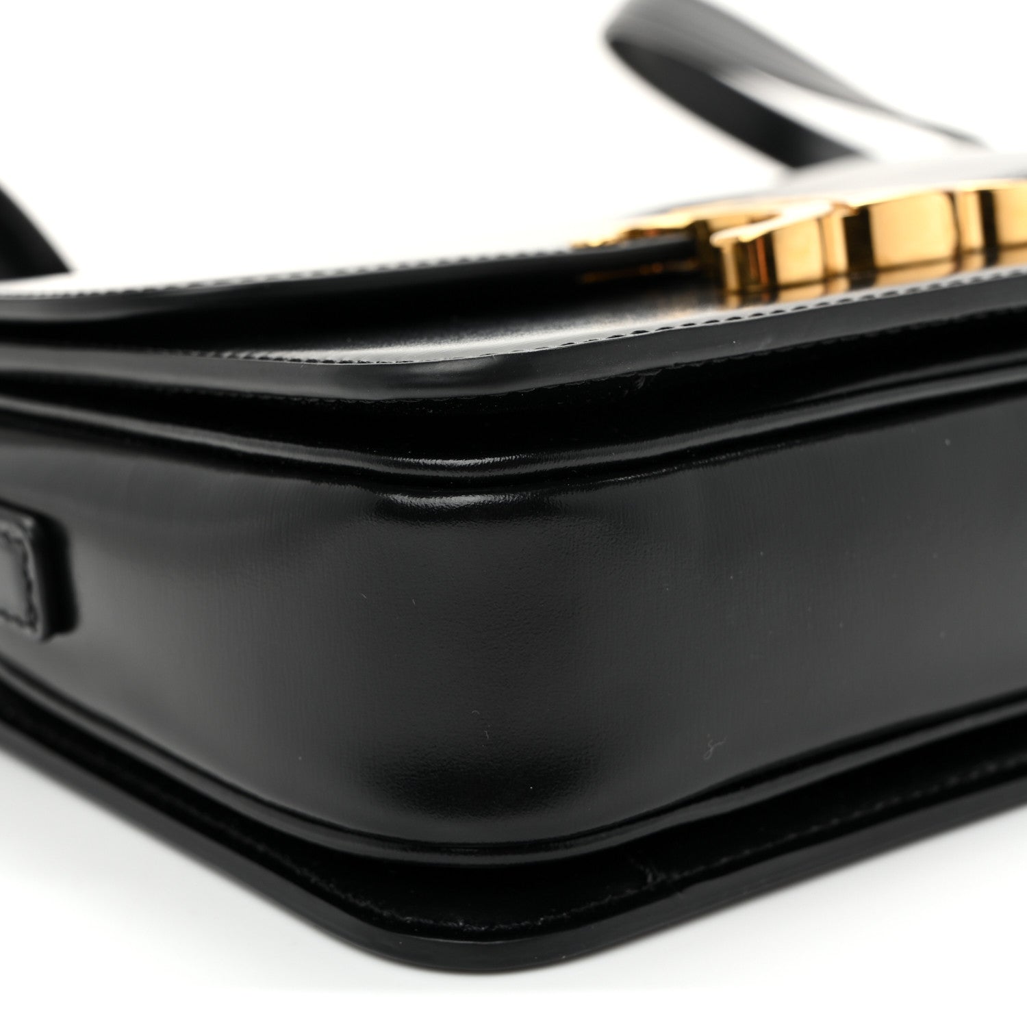 Celine Shiny Calfskin Teen Triomphe Black 9 of 11