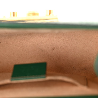 Gucci Guccissima Small Padlock Shoulder Bag Emerald 11 of 15