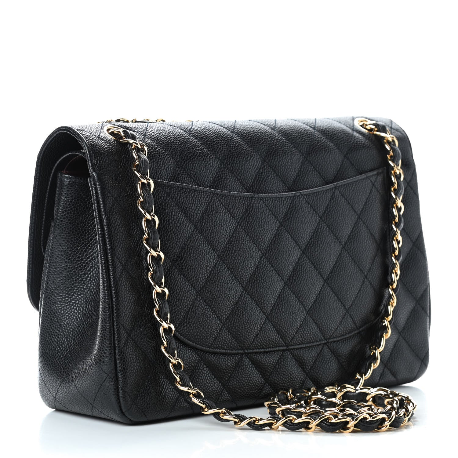Chanel Caviar Quilted Jumbo Double Flap Black 3 of 9