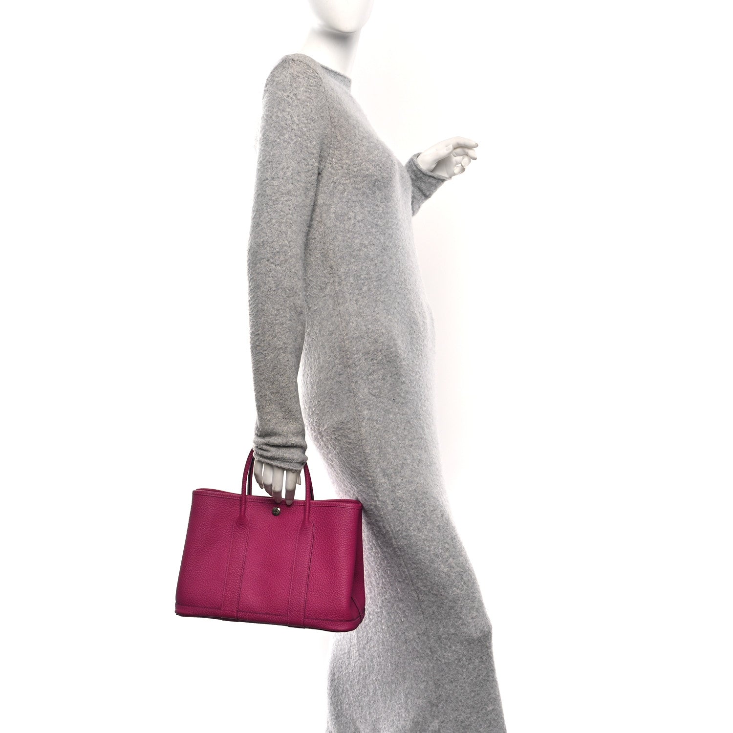 Hermes Vache Country Garden Party 30 TPM Rose Pourpre 2 of 11