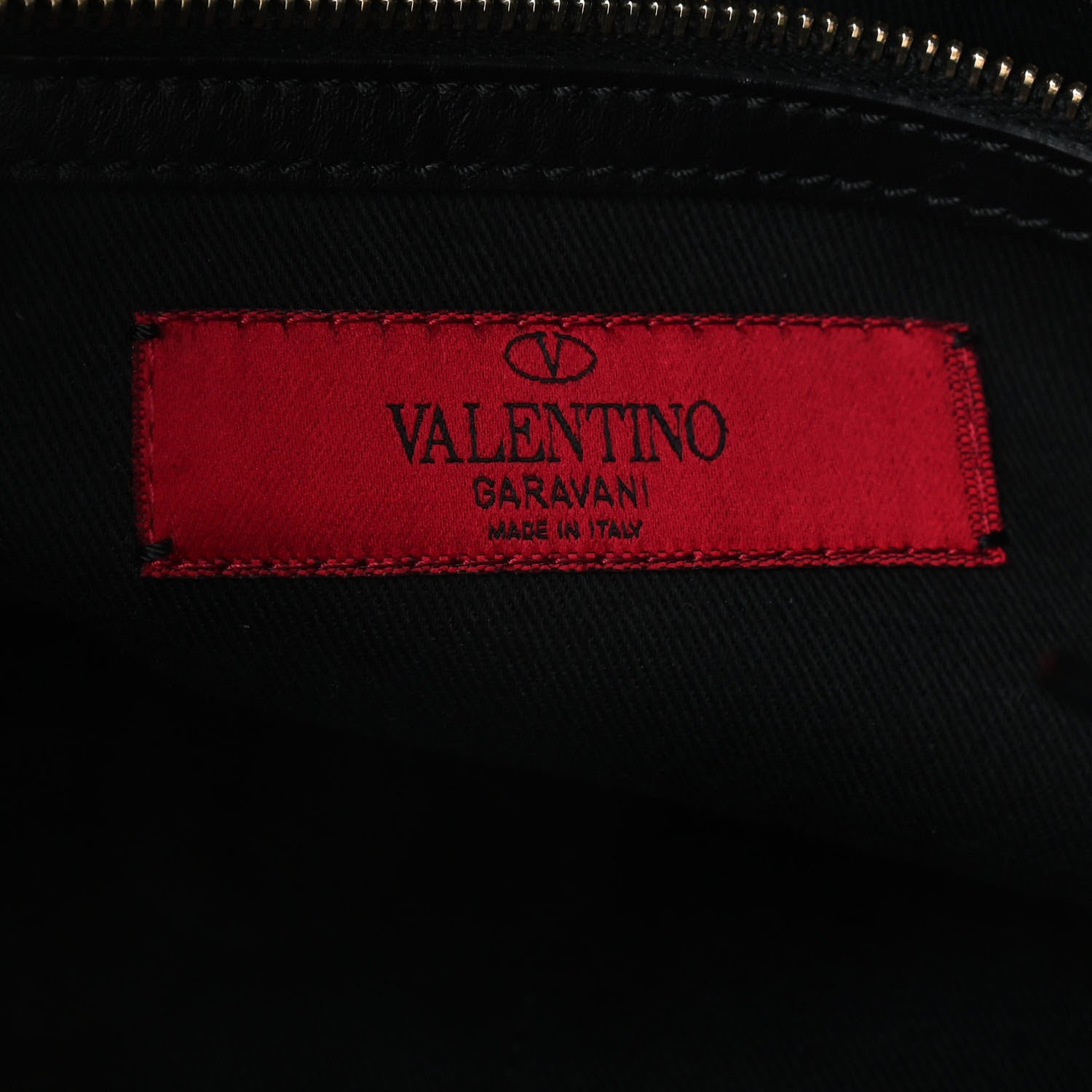 Valentino Garavani Vitello Rockstud Shopper Tote Black 6 of 9