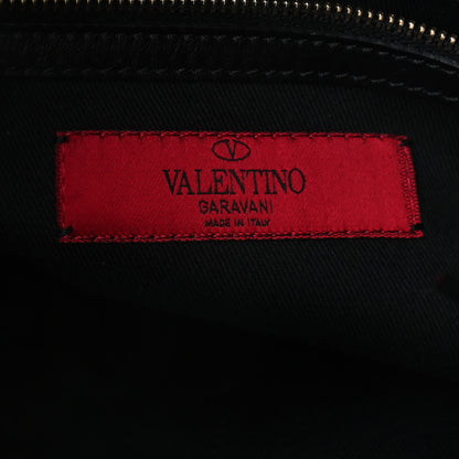 Valentino Garavani Vitello Rockstud Shopper Tote Black 6 of 9