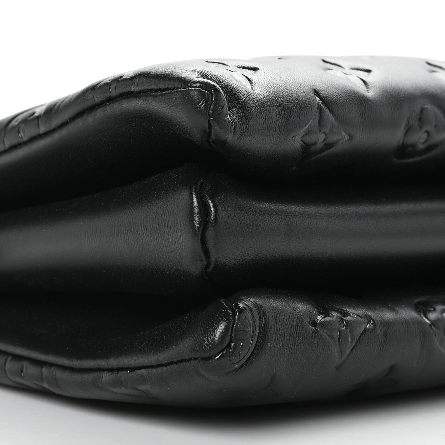 Louis Vuitton Lambskin Embossed Monogram Coussin PM Black 9 of 10