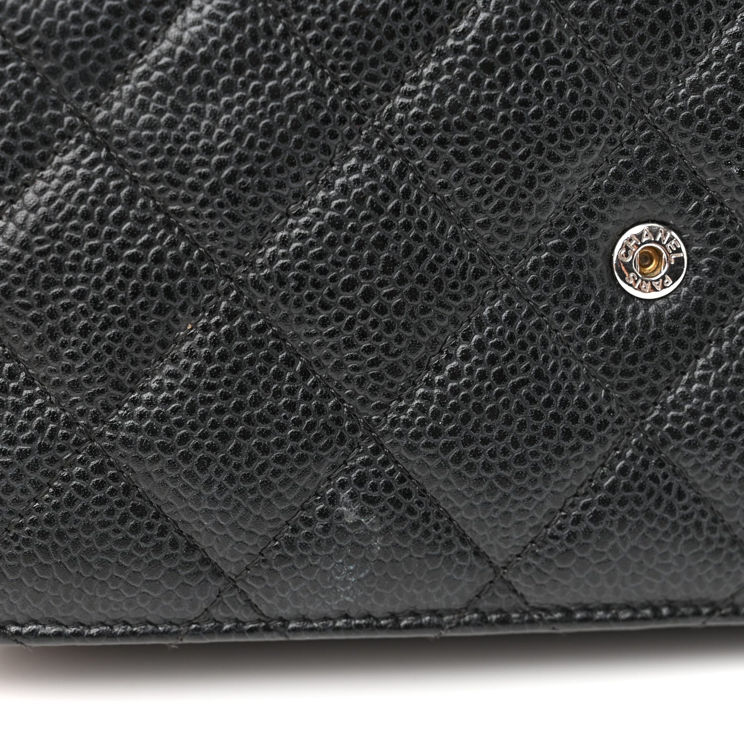 Chanel Caviar Quilted Wallet On Chain WOC Black 12 of 13