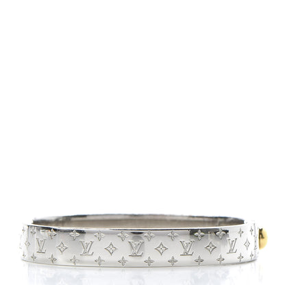 Louis Vuitton Palladium Monogram Nanogram Cuff S 3 of 7