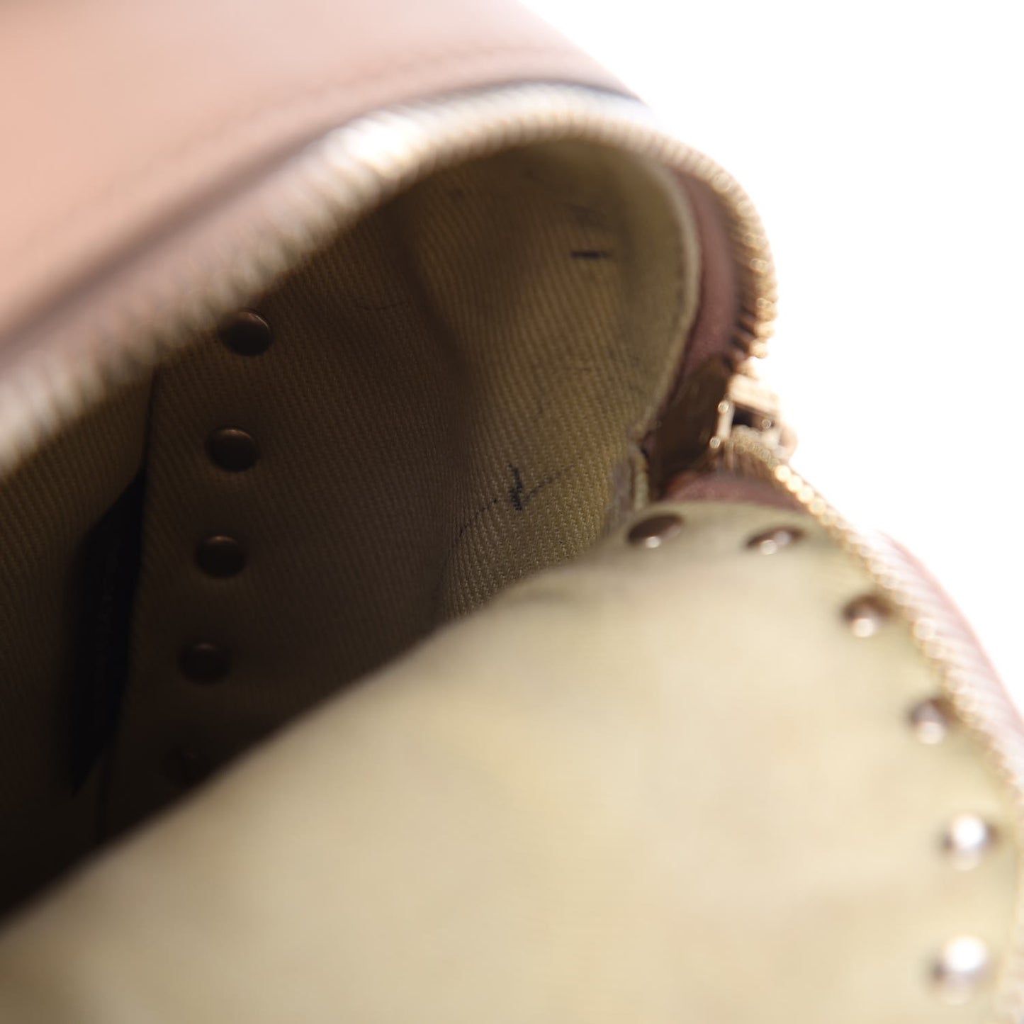 Calfskin Mini Rockstud Backpack Alpaca