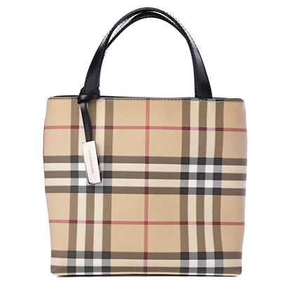 Burberry House Check Small Tote Black 1 of 9