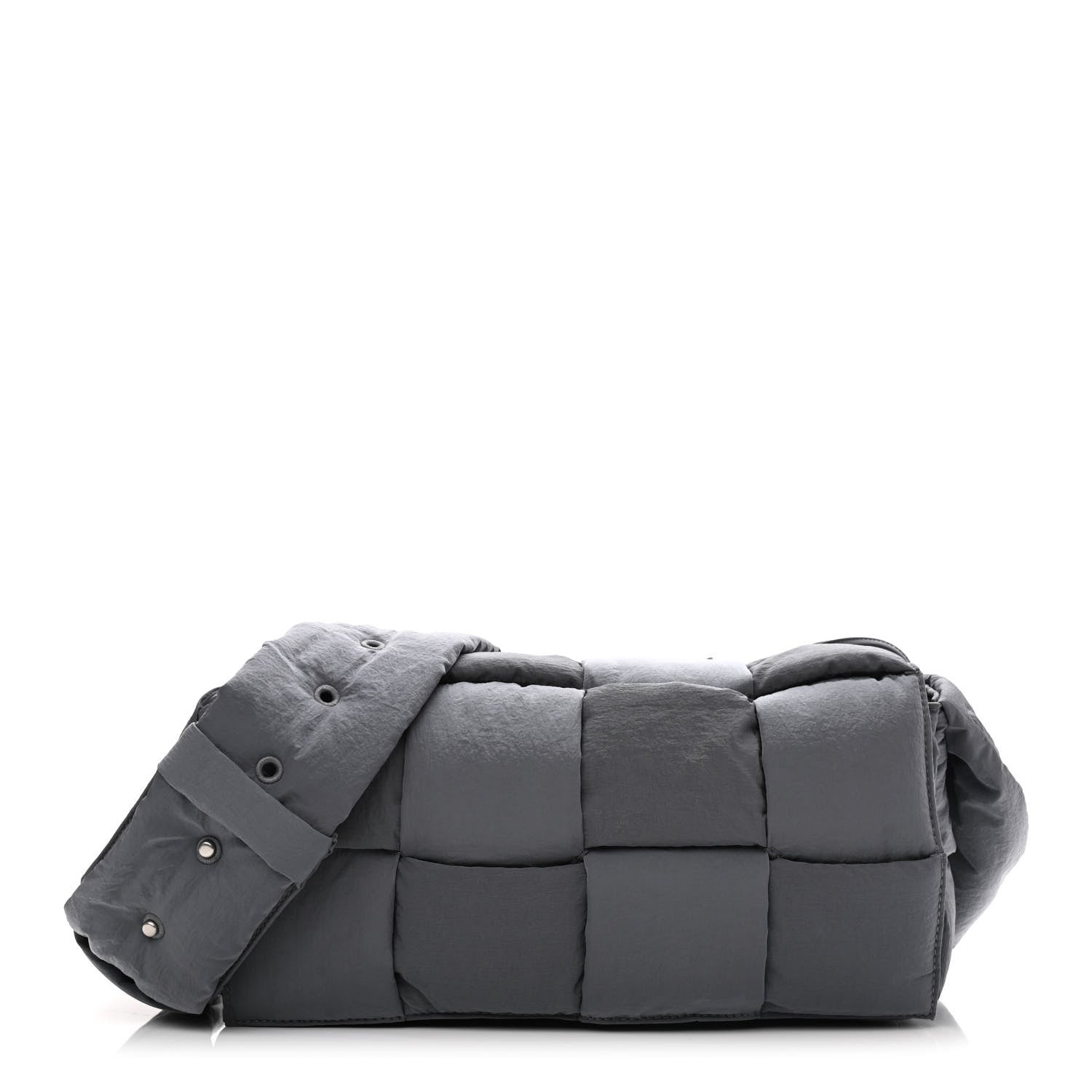 Bottega Veneta Nylon Intrecciato Padded Tech Cassette Bag Thunder 3 of 14