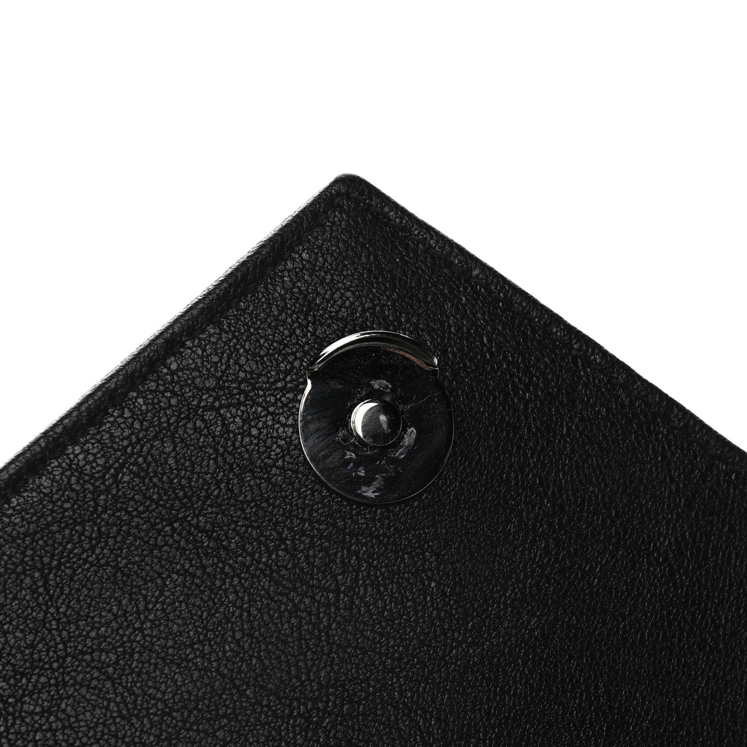 Saint Laurent Sheepskin Matelasse Chevron Monogram Medium College Bag Black 9 of 13