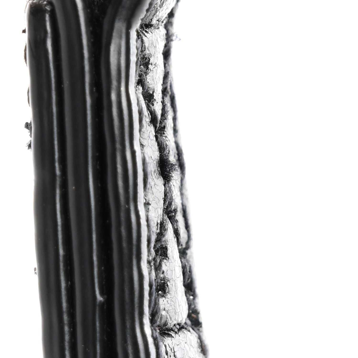 Saint Laurent Calfskin Matelasse Chevron Monogram A5 Wristlet Black 8 of 8