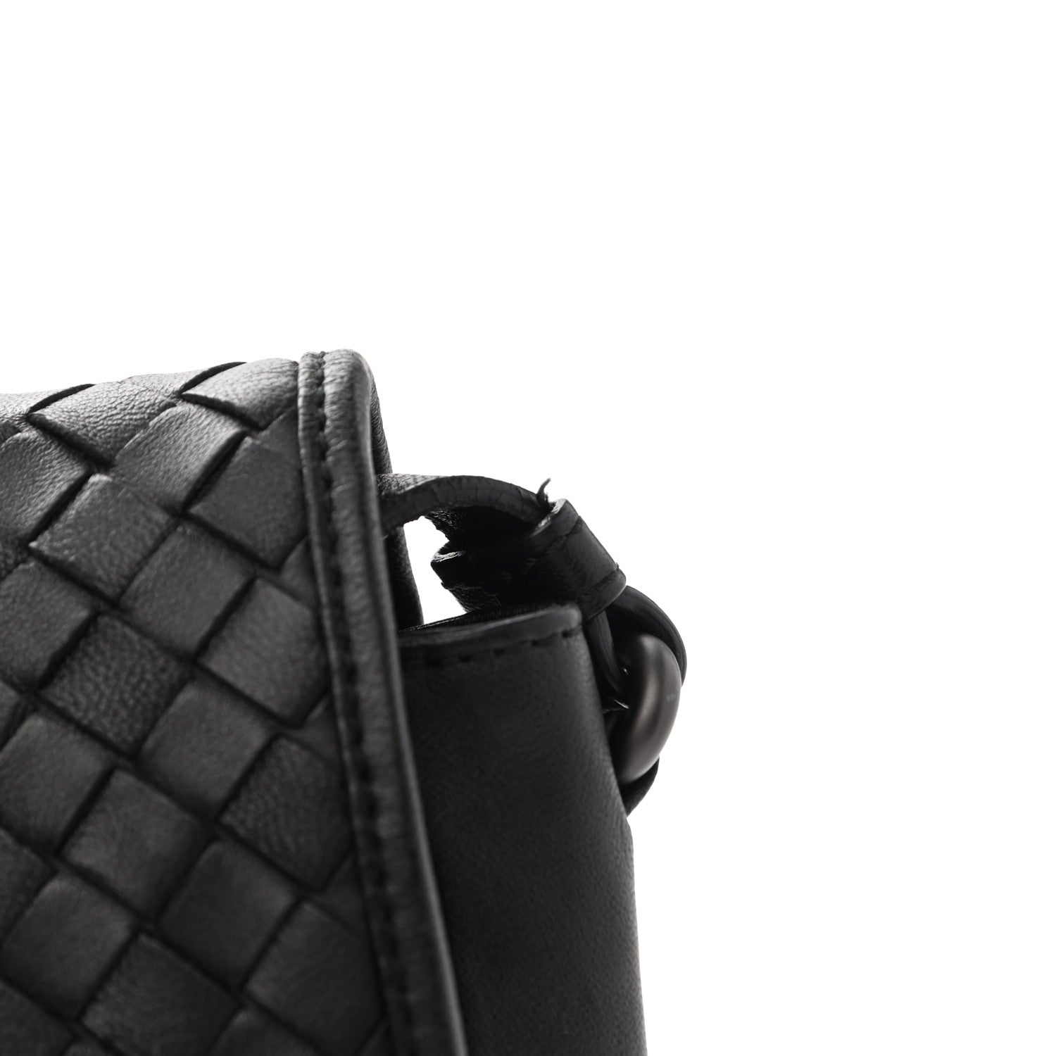 Bottega Veneta Nappa Intrecciato Flap Crossbody Black 13 of 14