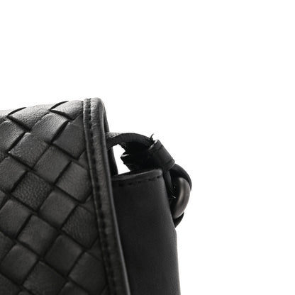 Bottega Veneta Nappa Intrecciato Flap Crossbody Black 13 of 14