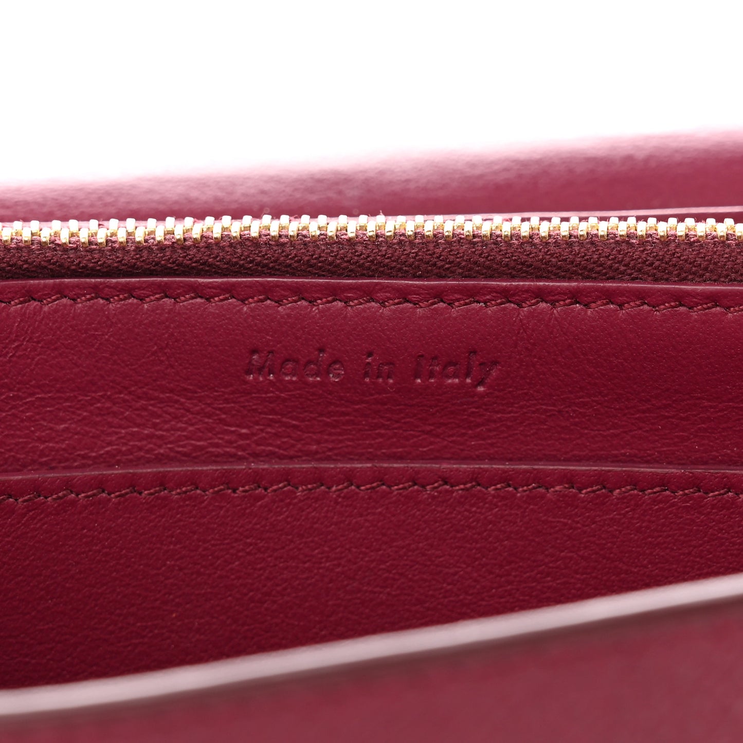 Grained Calfskin Medium Trotteur Multifunction Flap Wallet Plum