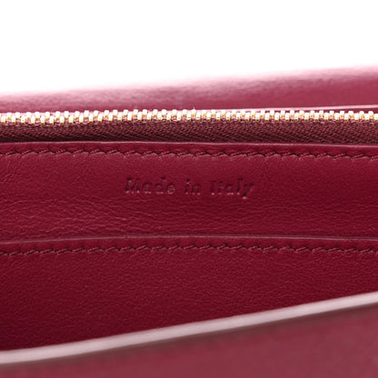 Celine Grained Calfskin Medium Trotteur Multifunction Flap Wallet Plum 7 of 15