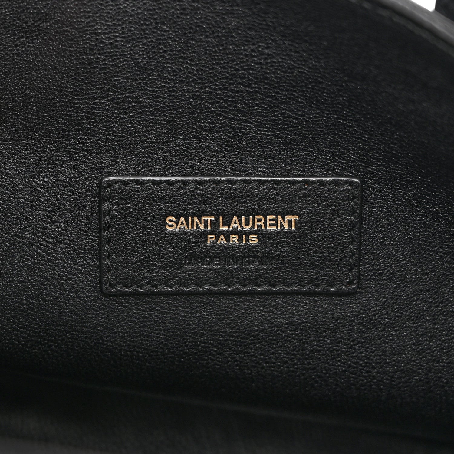 Saint Laurent Calfskin Crocodile Embossed Paris Mini Toy Shopper Tote Black 6 of 10