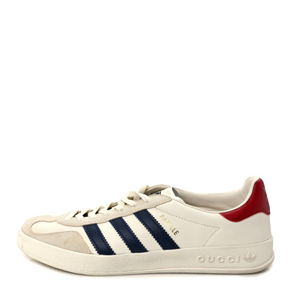 Gucci X ADIDAS Suede Madeira Demetra Mens Gazelle Sneakers 11.5 Mystic White Off White Blue Agata 1 of 10